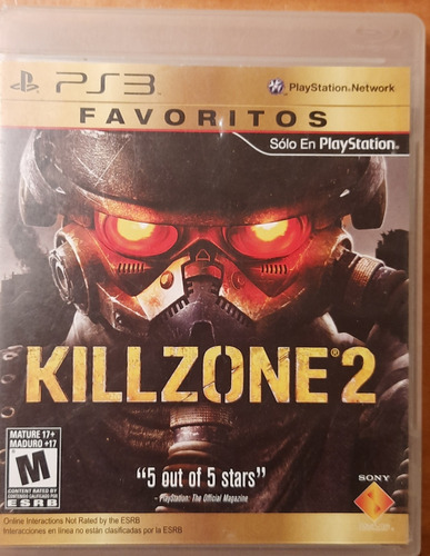 Juego Killzone 2 Original Ps3 Fisico Usado Playstation 3