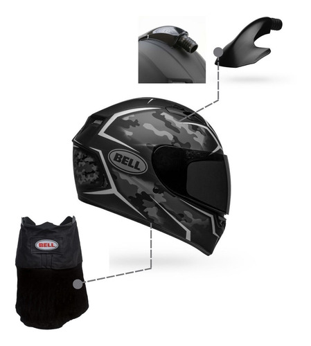 Casco Bell Qualifier Sistema Forced Air V/tallas Y Colores