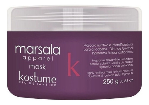 Máscara Kostume Marsala Apparel Fijadora De Color 250gr