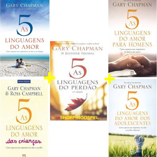 As Cinco Linguagens Do Amor - Kit Com 5 Livros 