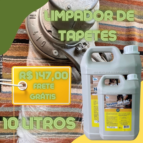 10 Litros De  Flot Line Limpeza De Tapetes  + Frete Grátis