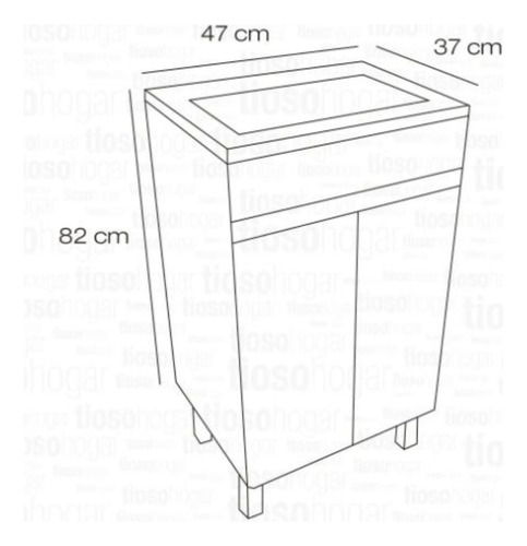 Combo Vanitory Moderno Wengue Con Espejo Pampa Refleja