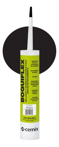 Boquiflex Sellador Y Adhesivo Flexible - Negro