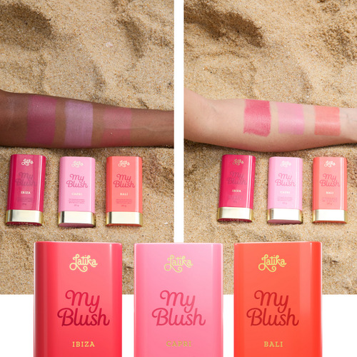 My Blush Latika Kit Com 3 Unidades Tom Da Maquiagem Creme