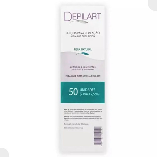 Papel Depilação Lenços Descartável 50 Folha Depilart