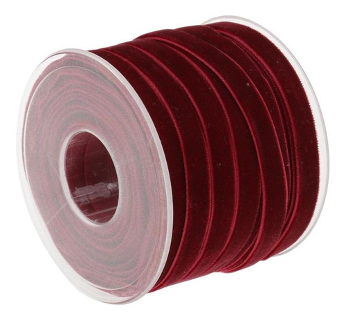 Cinta De Terciopelo Para Decoración, 2 X 20 Yardas Y 10 Mm