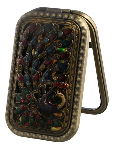 Espejo De Maquillaje Clásico Portátil Mini Espejo De Metal P