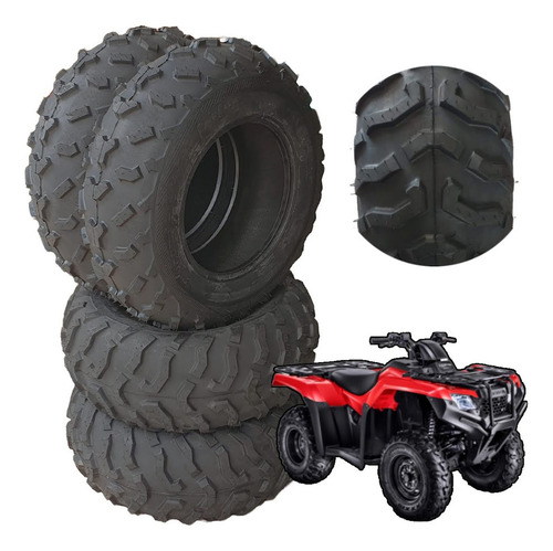 Jogo Pneus Honda Fourtrax Cinborg 24/8-12 + 24/10-11 Forfun