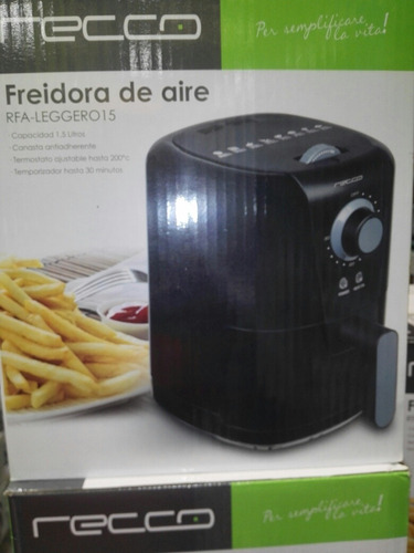 Imagen 4 de 5 de Freidora De Aire 1,5 Litros Recco