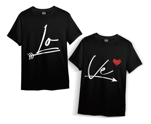 Polera Duo Parejas Día De Los Enamorados Love Love 