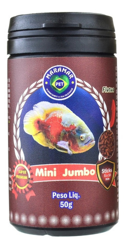 Ração Para Peixes Mini Jumbo Sticks 5-10mm 50g Maramar