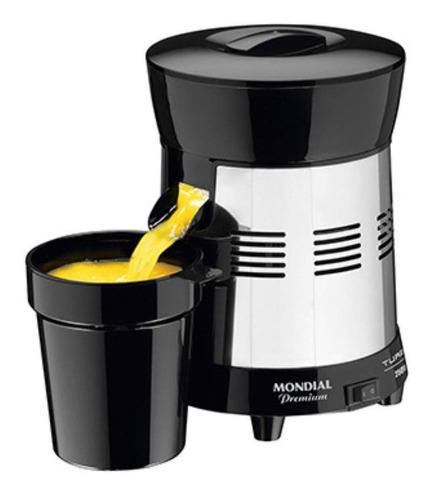 Extrator De Frutas Mondial Turbo 127/220V 1 Litro Preto E Inox