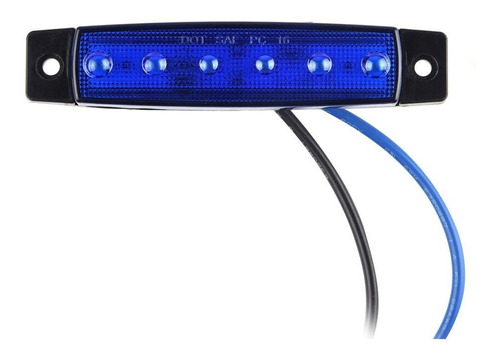 Barra Luces Led (3 Unidades) Remolques Trailer 6 Led Azul