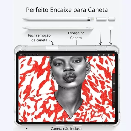 Capa iPad 10 ª Geração 10.9 Suporte Pencil Com Nota Fiscal