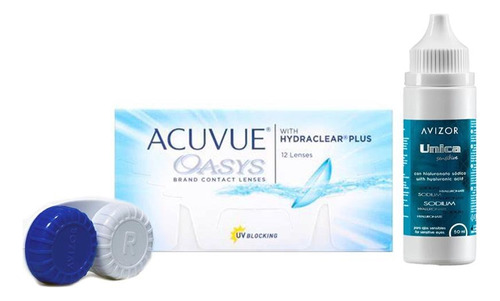 Lentes De Contacto Acuvue Oasys Con Solución Avizor Gratis