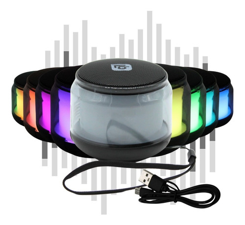 Bocina Super Potente Rgb Bluetooth Radio/fm/ Tws Link