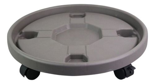 Soporte De Platillo Para Macetas Con Ruedas Carrito Gris