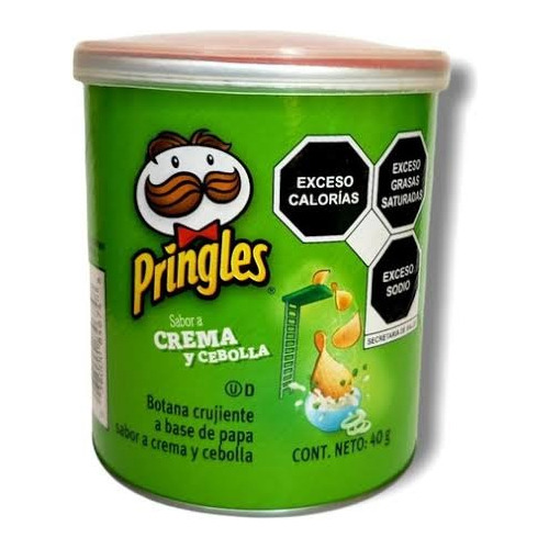 30 Latitas Papas Pringles Queso Rojas Y Verdes Ideal Fiestas