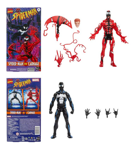 Marvel Legends Animated Series Retro Spider-man Vs Carnage
