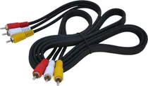 Comprar Puntotecno - Pack X 2 Cable Audio Video Rca 3x3 1,5 Mts