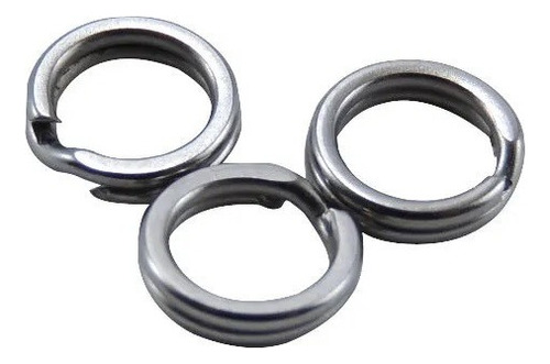 Argola Para Garateia Split Ring 7 Mm Cartela Com 8 Unidades