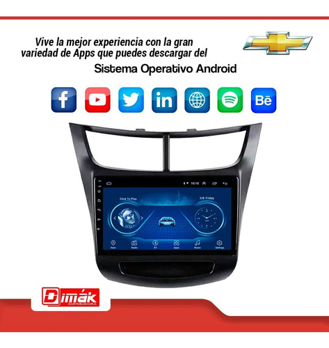 Radio Android Chevrolet Sail 2018/2020 Gps Wifi Usb+camara!