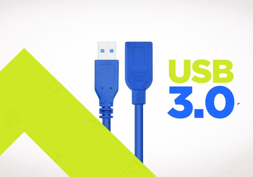 Imagen 4 de 10 de Alargue Usb 3.0 Cable Extensor Prolongador Alta Velocidad