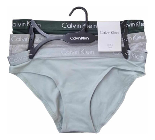 Set De 3 Calzones Bikini Calvin Klein Originales Talla M