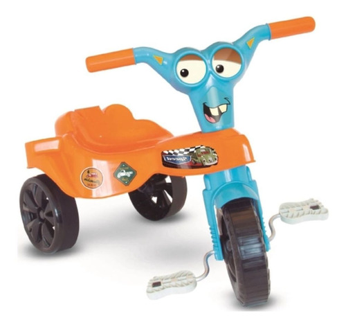 Triciclo Velotrol Infantil Bob Laranja Kepler Brinquedos