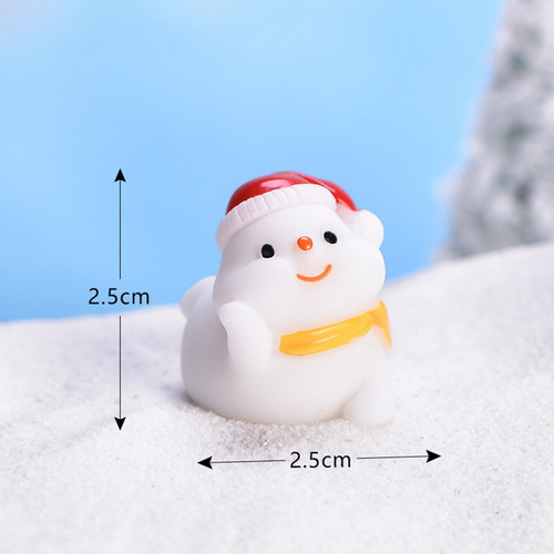 Mini Enfeites De Natal Resina Papai Noel Boneco De Neve Bell