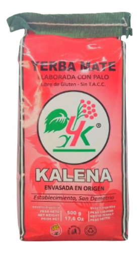 Yerba Mate Kalena Barbacua Sin Acidez 2 X 500 Gr