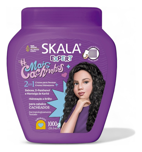 Skala Creme De Tratamento Mais Cachinhos 1000g