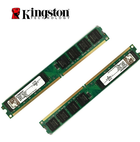 Kit 02 Memoria Kingston Ddr2 2gb 800mhz 4gb 2+2bg Promoção