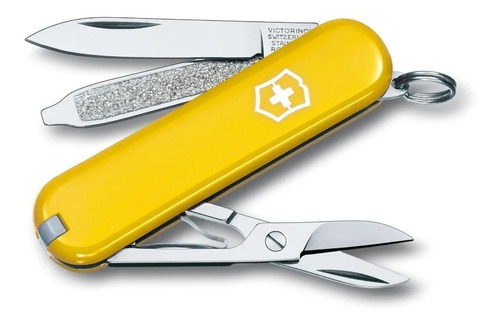 Navaja Victorinox Classic Sd 0.6223 Colores 7 Usos Color Amarillo