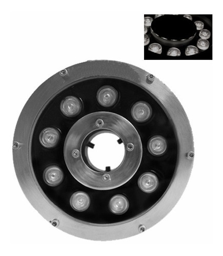 Lampara Led Sumergible 9w 24v Ip68 Luz Blanca Fría P/ Fuente