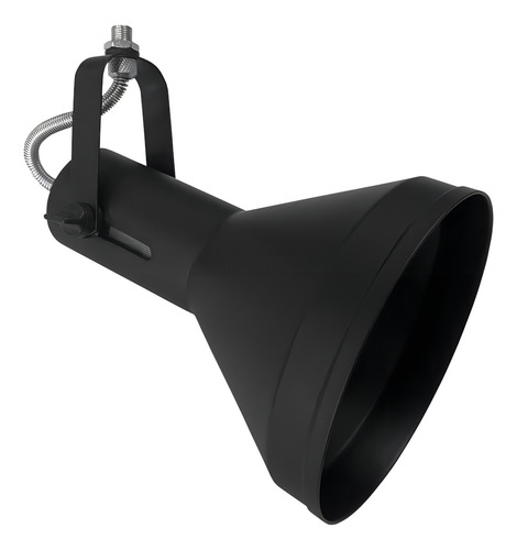 Kit 10 Spot Trilho Calha Perfilado Eletrocalha Led E27 Par38 Estrutura Preto 127/220v