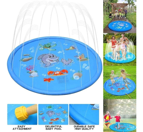 Piscina De 100 Cm Para Niños Salpicaduras De Agua Redonda In