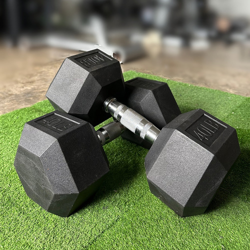 Par De Mancuernas Hexagonales 40 Lbs