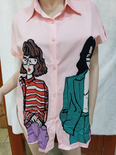 Blusas Casuales  Manga Corta