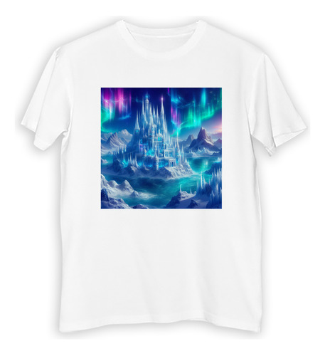 Remera Hombre Castillos De Cristal Aurora Boreal Ice