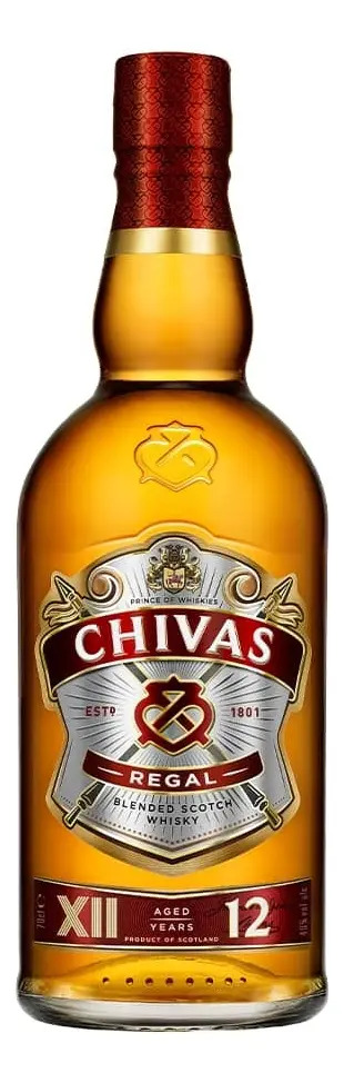 Whisky Chivas Regal blended scotch 12 años 750ml
