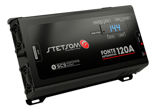 Fonte Automotiva Digital Infinite Stetsom 120a 14.4v Bivolt