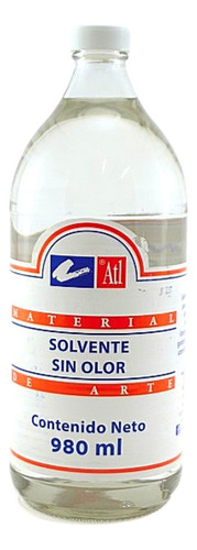 Solvente Sin Olor Atl 980ml Medio Pintura Oleo Limpiador