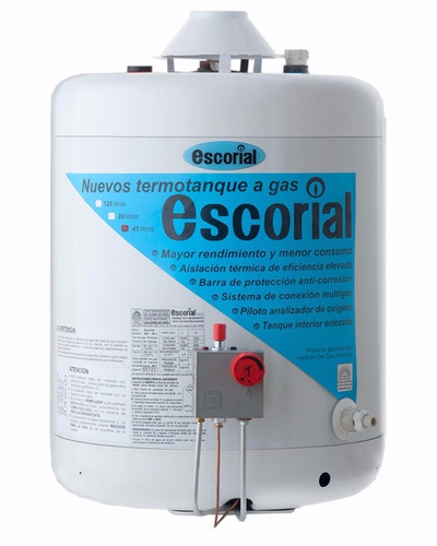 Termotanque Escorial Gas 45l 