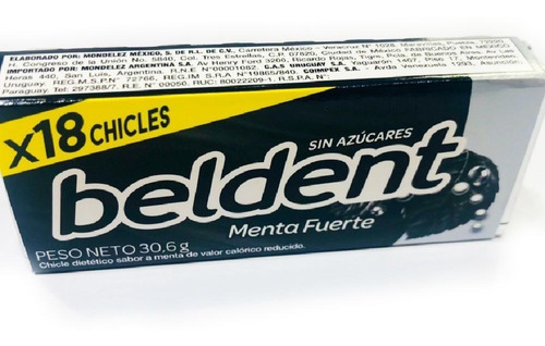 Beldent X18un Menta Fuerte (caja) - Barata La Golosineria 