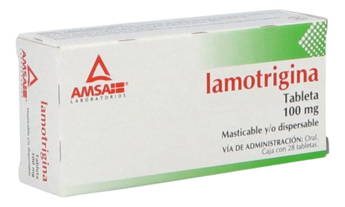 Lamotrigina 100 Mg Caja Con 28 Tabletas