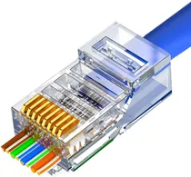 Comprar Conector Rj-45 Pt Passtrough Cat 6 _ 5e, 50un, 2 Categorias.