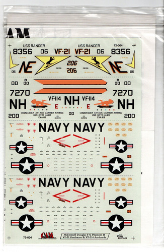 Decalques F-4b/j Phantom Us Navy