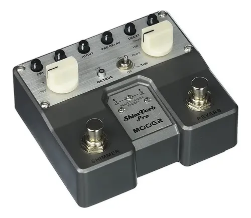 Pedal de Efeito Reverb Mooer Micro Shimverb Pro TRV1 Cinza