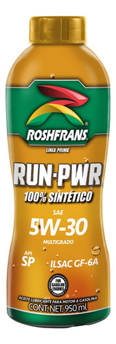 Botella Run-pwr Sint Api Sp Sae 10w30